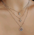 Choker coração com cruz cravejada - Ródio - comprar online