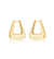 Brinco argola triangular M - Ouro 18k