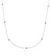 Choker corrente cadeado de bolinhas - Ródio
