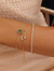Pulseira Com Coração De Cristal Turmalina - Ouro 18k - comprar online
