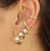 Brinco De Argolinha M Com Estrela - Ouro 18k - comprar online