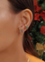 Brinco Ear Cuff Slim Com Baguetes Coloridas - Ouro 18k - comprar online