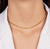 Choker Corrente 3x1 Lisa - Ouro 18k - comprar online