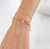 Pulseira bola e ponto color - Ouro 18k - comprar online