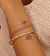 Pulseira Com Pedra Retangular Rubelita - Ouro 18k - comprar online