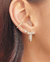 Brinco De Argolinha Inspiração Com Zircônia - Ouro 18k - comprar online