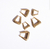 Brinco argola triangular M - Ouro 18k na internet