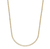Colar Riviera Cristal Longo - Ouro 18k 2mm
