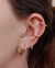 Brinco de argolinha colorida - Ouro 18k - comprar online