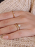 Anél Solitário Cravejado - Ouro 18k - comprar online