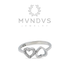 Anillo Corazón Doble