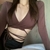 Mulheres Top Colheita Verão Manga Longa Espartilho Y2k Tops Regata Coreana Navel Tie Fino Preto T-Shirt Senhoras Boho Gothic Sexy Clothes - comprar online