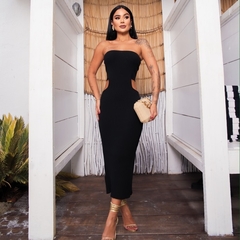 VESTIDO TOMARA QUE CAIA ABERTURA NA LATERAL