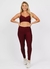 Conjunto Legging Básica Textura Onça Bordô - comprar online
