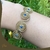 Pulseira em capim dourado - Círculos Sapphire