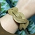 Pulseira em capim dourado - Ondas