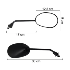 RETROVISOR YAMAHA YBR SUZUKI YES DAFRA (PAR) - (H) - comprar online