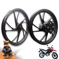 RODA LIGA LEVE (PAR) NXR BROS 160 XRE 190 DISCO - PE DE GALINHA - Strada Moto Parts