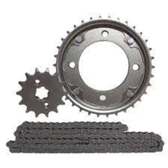 KIT TRANSMISSAO (RELACAO) HONDA POP 110I - ACO 1045