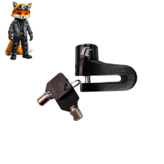 TRAVA DISCO GRANDE ANTIFURTO PARA MOTO E BICICLETA - PRETA - comprar online