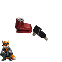 TRAVA DISCO GRANDE ANTIFURTO PARA MOTO E BICICLETA - PRETA - comprar online