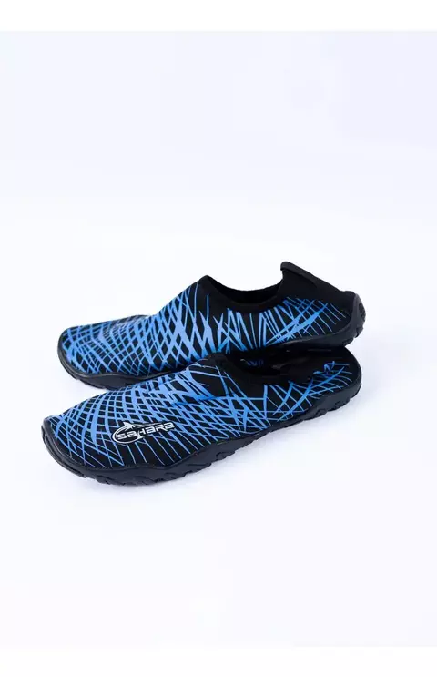 SAPATILHA EM NEOPRENE - PRETO/AZUL