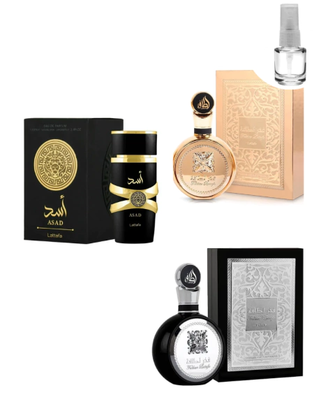 Combo Fachar blak + Fachar gold + Assad