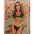 Conjunto Neon Semi Fio em Renda com Lacinho