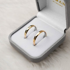 Alianças Cristal 3MM de Moedas | Redondas| Sem forro| PAR na internet