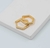 Argola Cravejada Hexagonal - comprar online