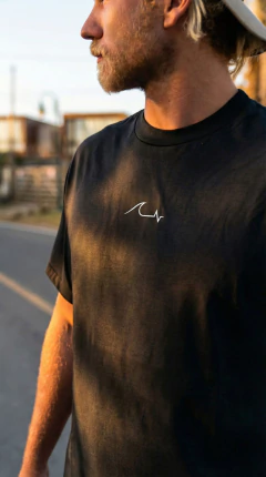 Remera Over Ash Black - comprar online