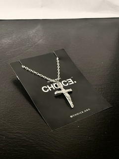 Collar Crucifijo Silver - 50 cm en internet