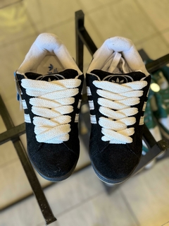 Campus Negras con Blanco - Suela Negra - comprar online