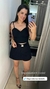 Blusa com Bojo, Alça com Flores e Detalhes nas Costuras - comprar online