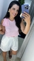 Regatinha Malha com Laço no Ombro