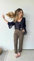 Calça Linho modelo cenoura