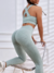 Conjunto deportivo inconsútil de espalda con tira cruzada de cintura ancha - comprar online