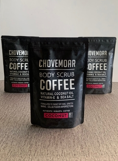 EXFOLIANTE CORPORAL CON CAFÉ,  ACEITE DE COCO,  VITAMINA E,  SAL MARINA  - comprar en línea