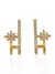 Brinco Estrela Com Zircônia Folheado a Ouro 18k