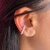 Piercing fake G de pérolas banhado a ouro 18k
