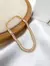 Pulseira Folheado a Ouro 18K Cravejado com Navetes