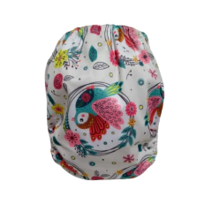 FRALDA ECOLÓGICA HAPPY FLUTE-PINK BIRD - comprar online