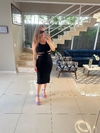 VESTIDO CANELADO COM ABERTURA LATERAL - comprar online