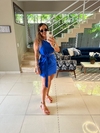 CONJUNTO ALFAIATARIA CROPPED COM FITA P/ SAIA - AZUL ROYAL - comprar online