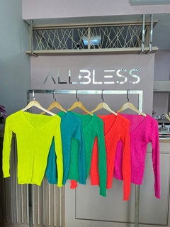 BLUSA MANGA LONGA GOLA V na internet
