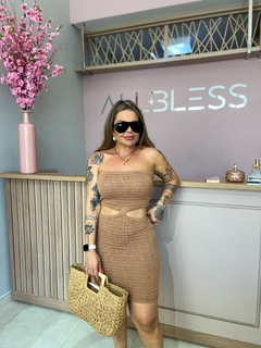 VESTIDO MODAL ABERTURA LATERAL - loja online