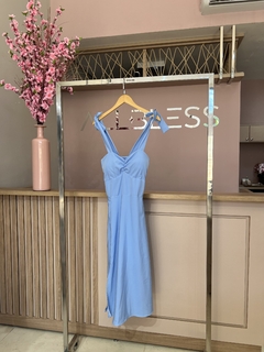 VESTIDO MID COM LAÇO NOS OMBROS - comprar online
