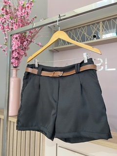 SHORT ALFAIATARIA COM CINTO MARROM na internet
