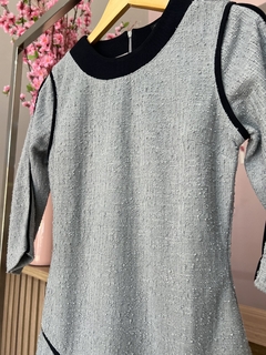 VESTIDO DE TWEED MANGA LONGA - Allbless