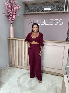 CONJUNTO DE CROPPED E CALÇA - Allbless